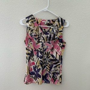 Banana Republic floral polyester top
